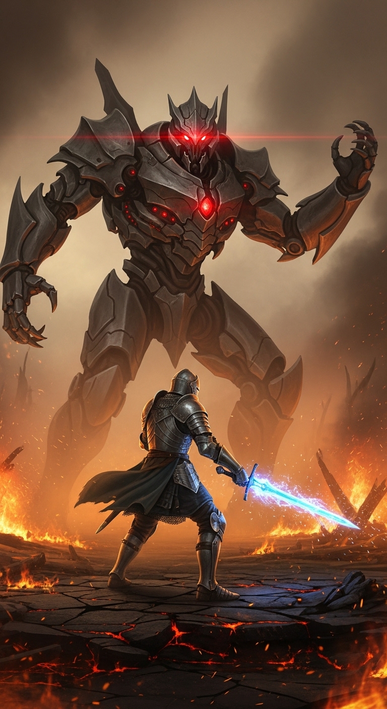 Energy Sword Against Goliath