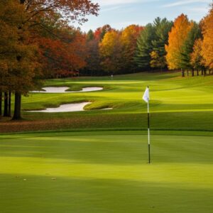 Fall Golf Course From the Green