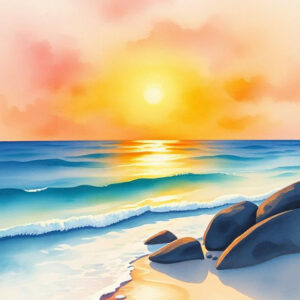Kiddy Sunset Painting