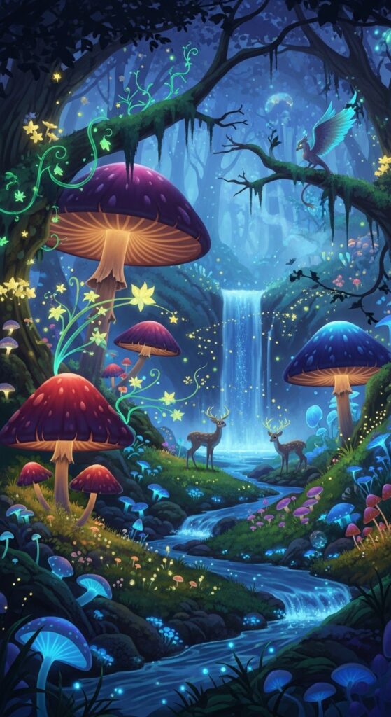 River Valley of Mushrooms