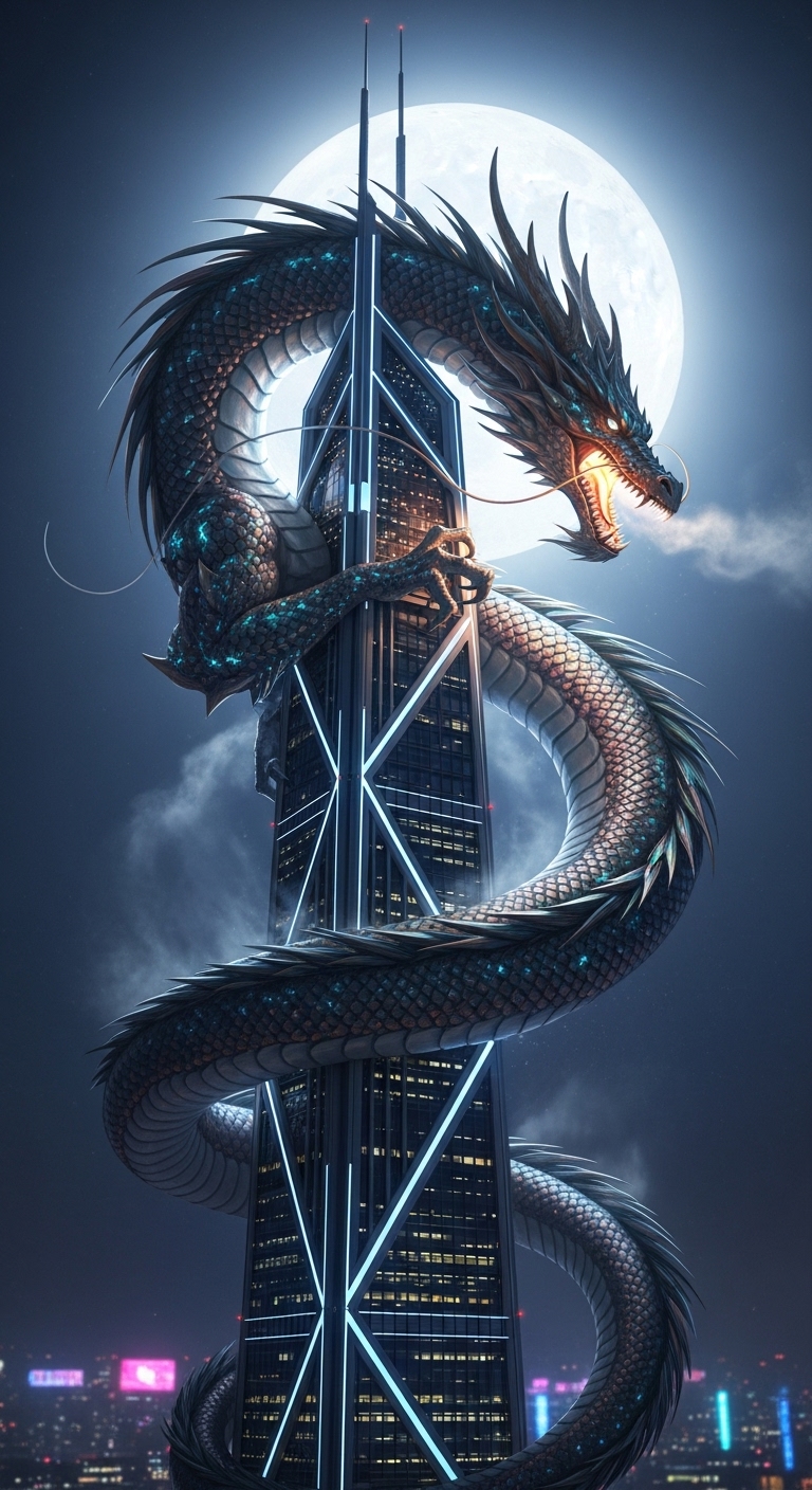 Serpent Dragon in the City